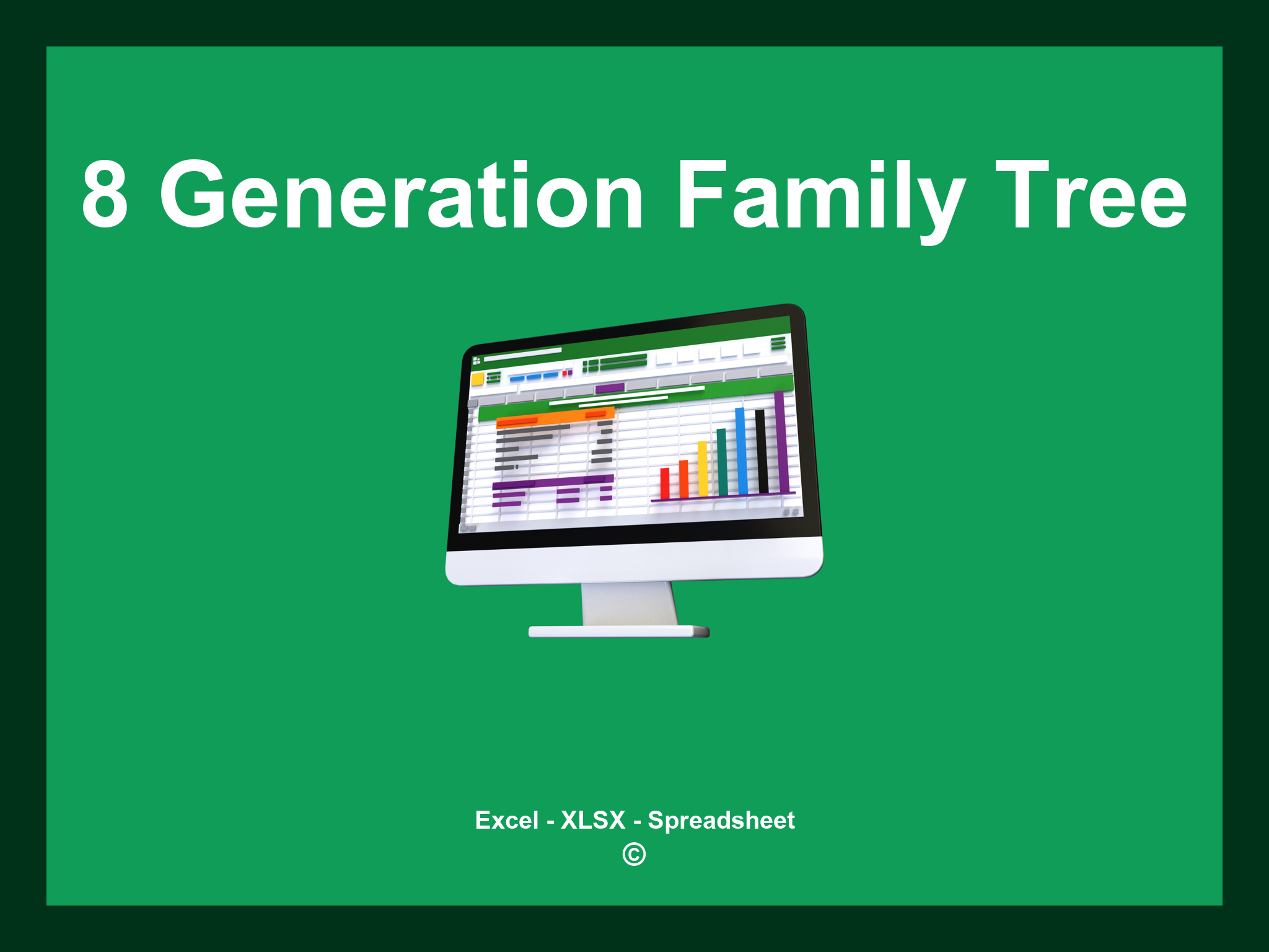 8 Generation Family Tree Template Excel