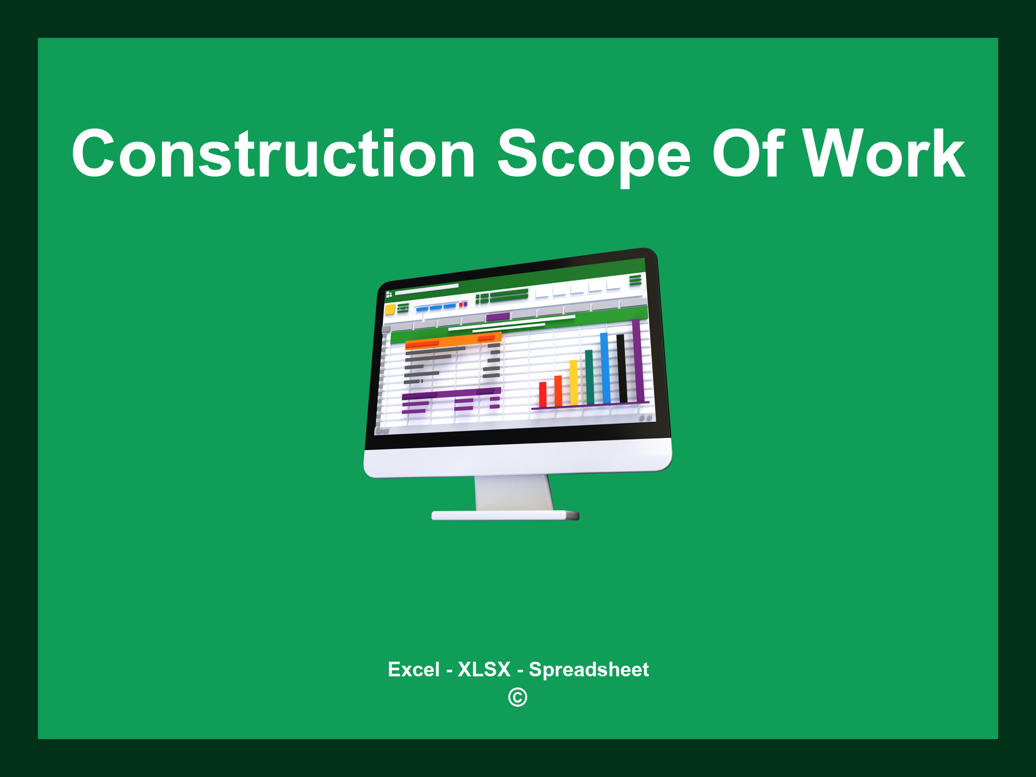 Construction Scope Of Work Template Excel