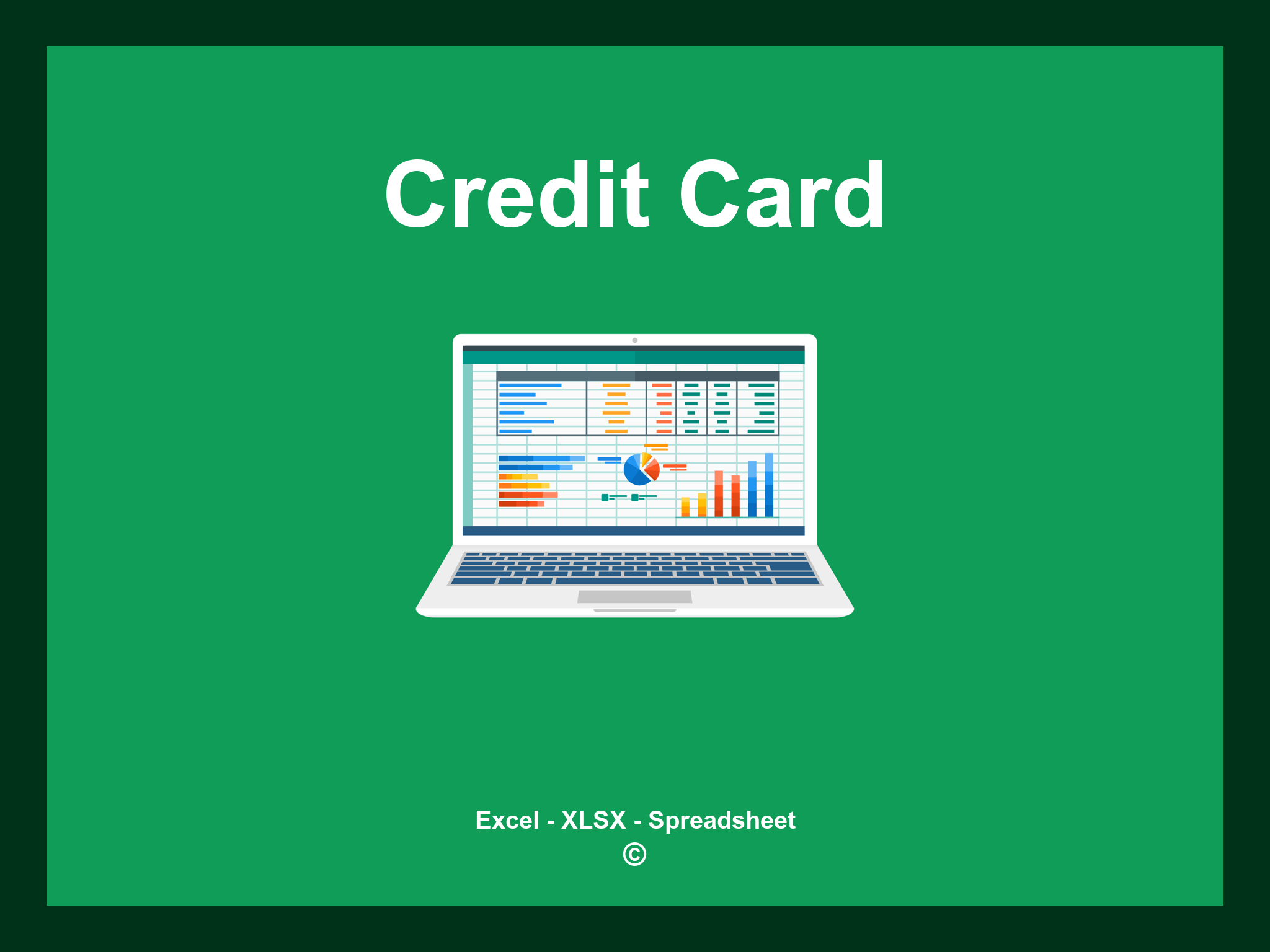 Credit Card Excel Template