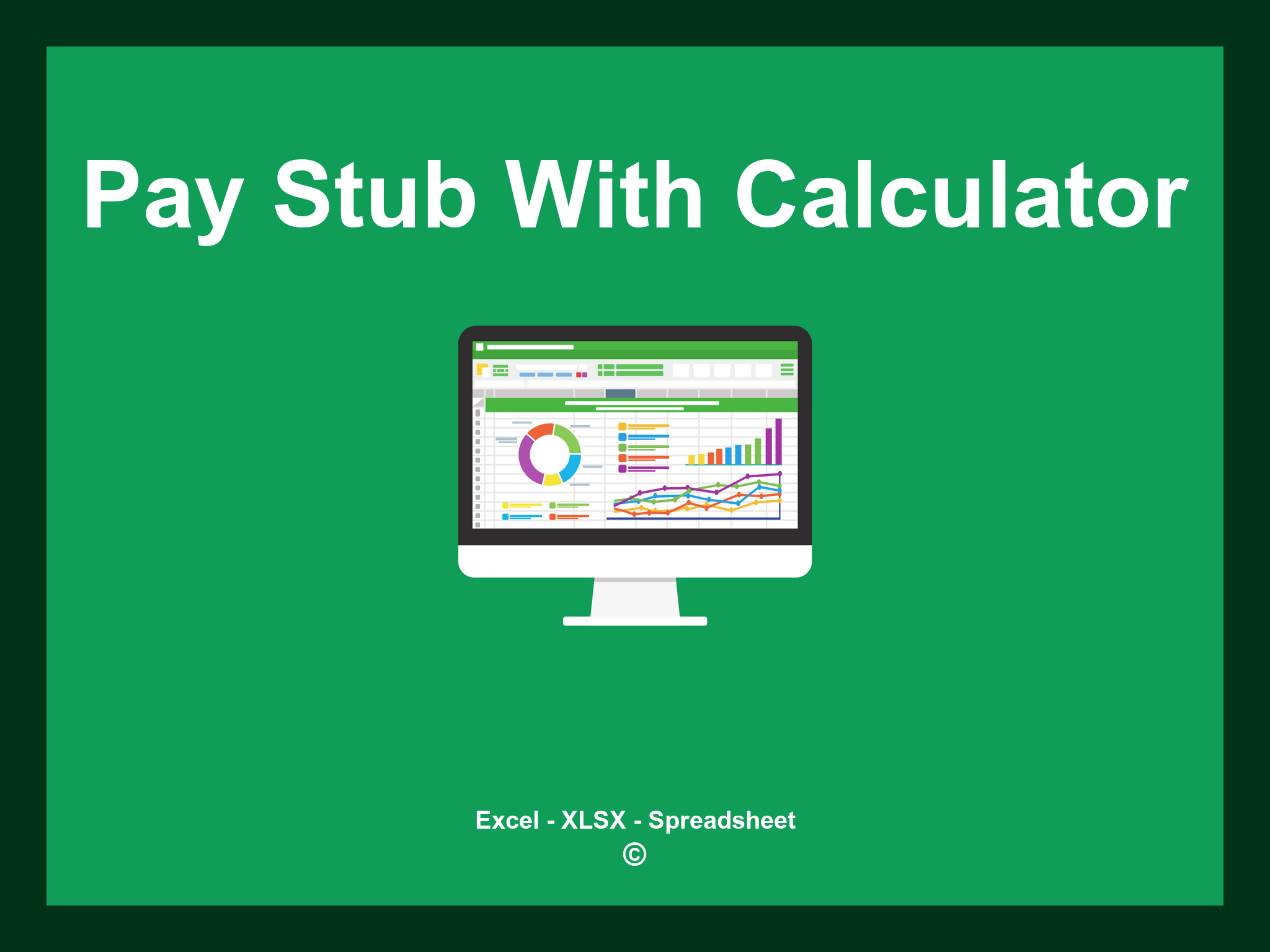 Pay Stub Template With Calculator Excel