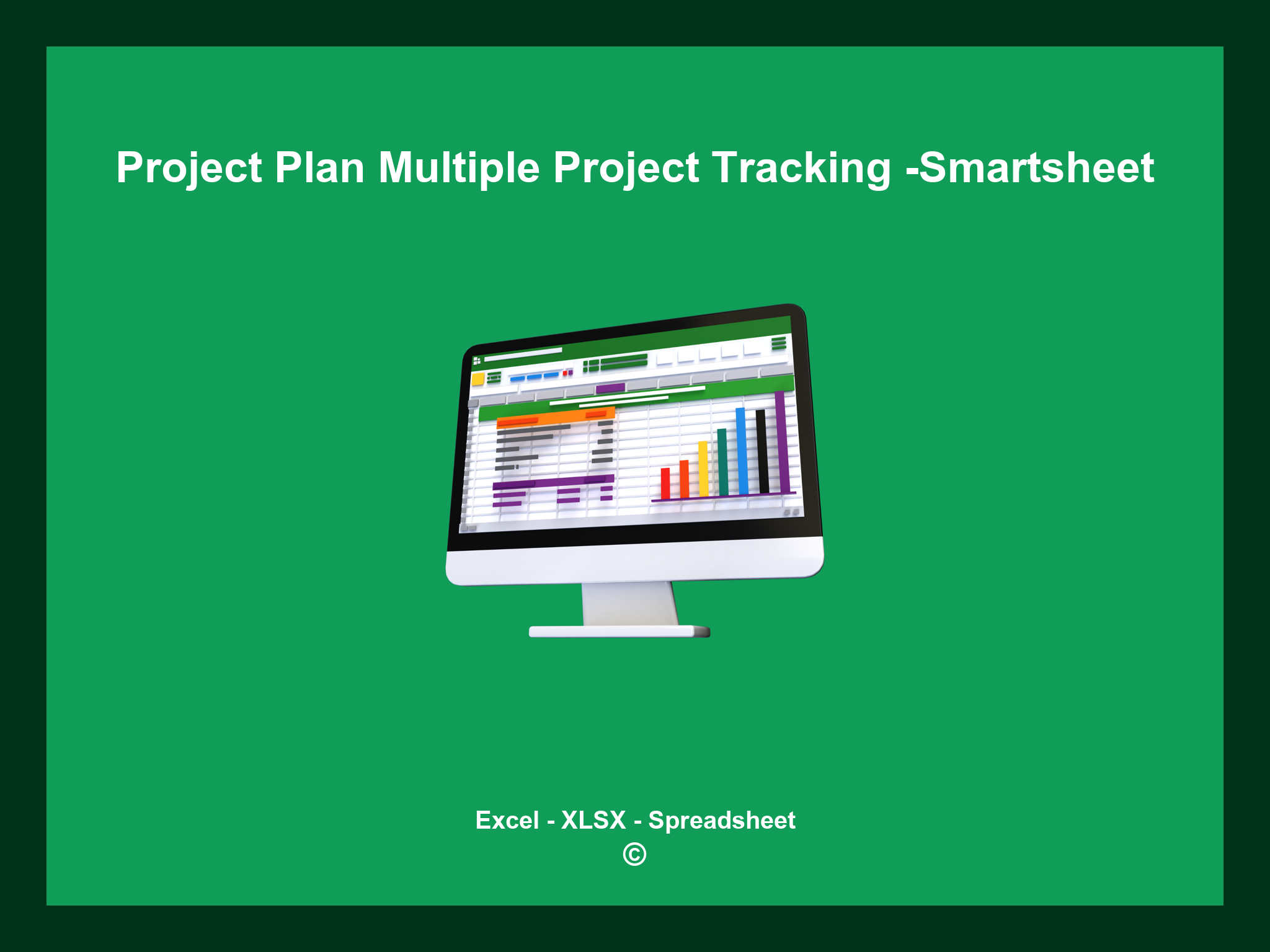 Project Plan Multiple Project Tracking Template Excel -Smartsheet