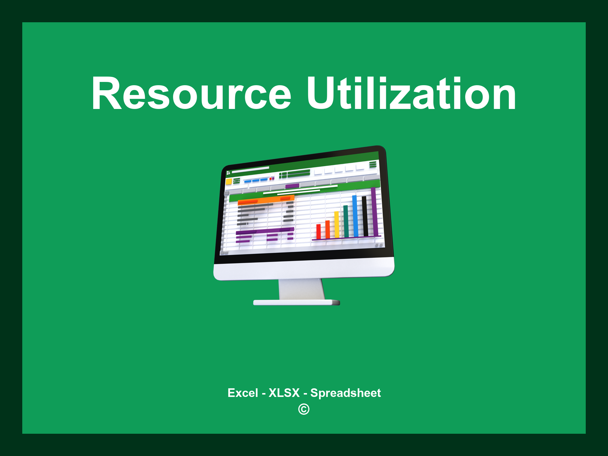 Resource Utilization Template Excel