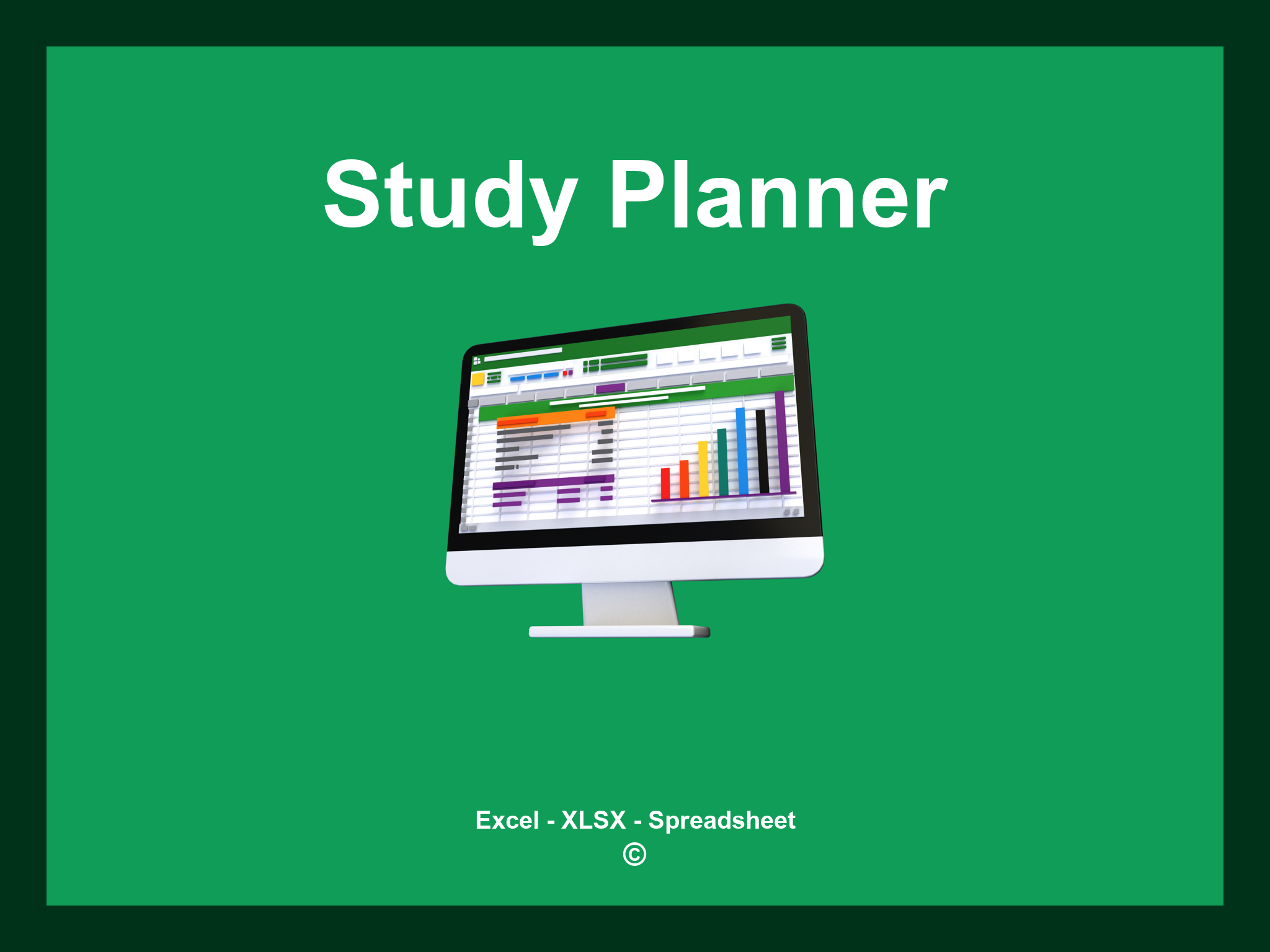 Study Planner Template Excel