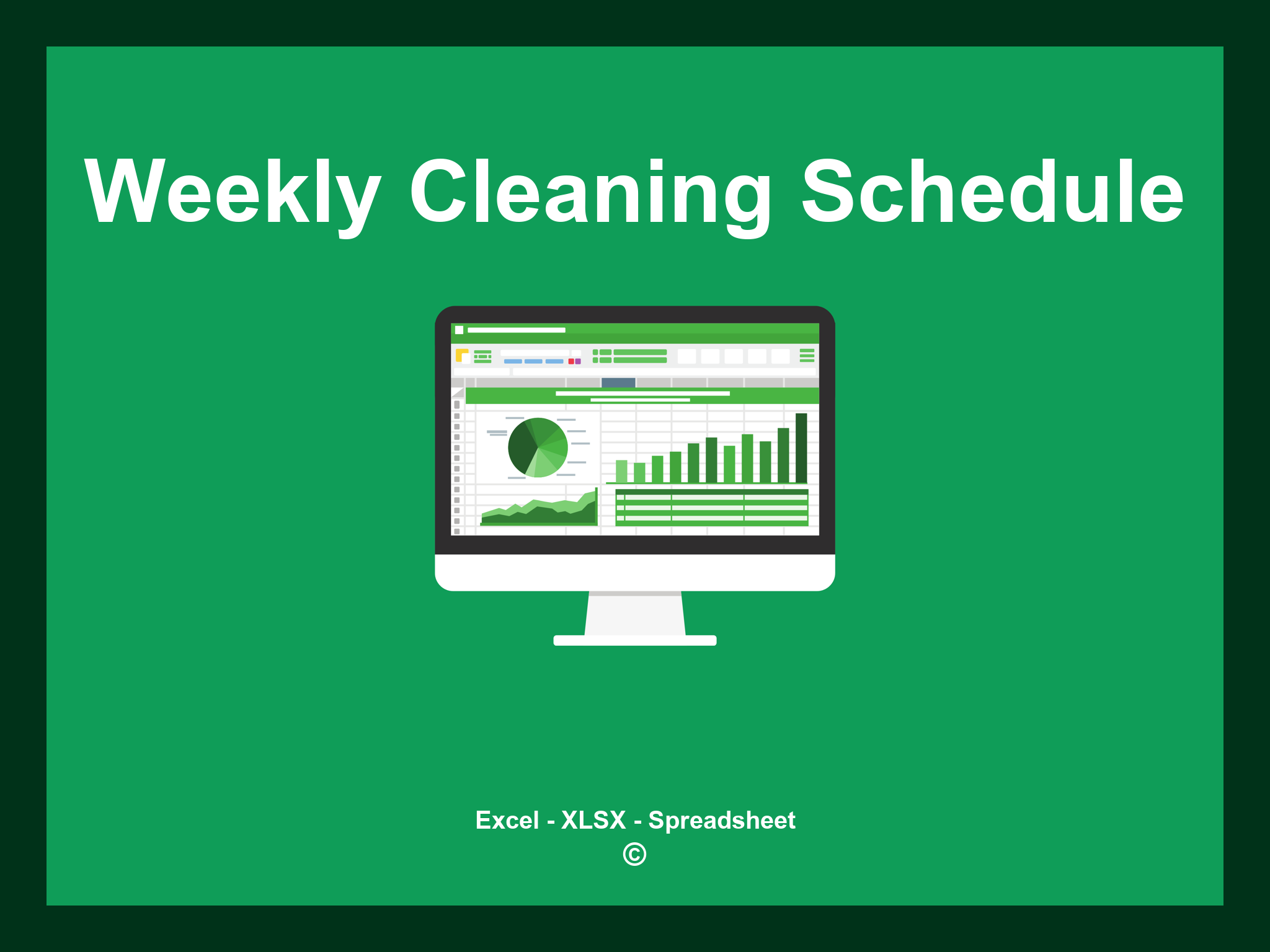 Weekly Cleaning Schedule Template Excel